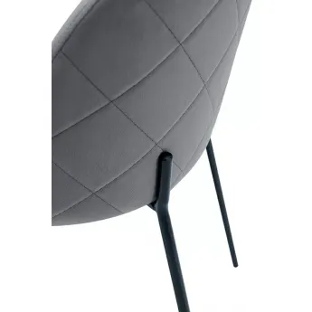 Стул Q-Home С-962, серый бархат, ткань, С-962-GREY