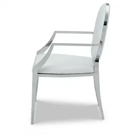 Полукресло Q-Home Y110B, белый, экокожа, Y110B-WHITE