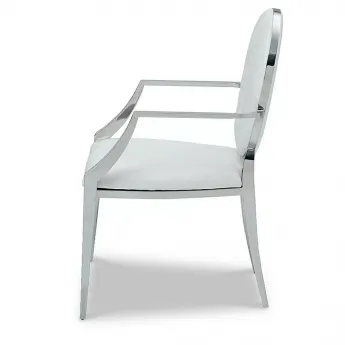 Полукресло Q-Home Y110B, белый, экокожа, Y110B-WHITE