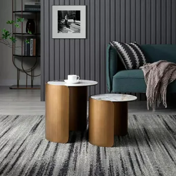 Журнальный стол Q-Home ET3095CI, D45 см, керамика