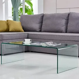 Журнальный стол Q-Home F-006K, 110x55 см, стекло