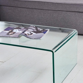 Журнальный стол Q-Home F-006K, 110x55 см, стекло