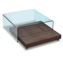 Журнальный стол Q-Home F-GW505, 100x100 см, стекло