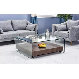 Журнальный стол Q-Home F-GW505, 100x100 см, стекло