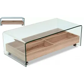 Журнальный стол Q-Home F-GW606, 110x55 см, стекло