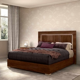 Кровать Status Italy Eva 180х203 с деревянным изголовьем, EABNOLT07
