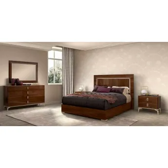 Кровать Status Italy Eva 180х203 с деревянным изголовьем, EABNOLT07