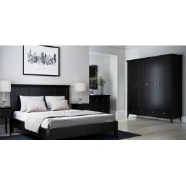Кровать 180x200 Classico Italiano Бруклин, Чёрный 7180ПМ/BL, с подъемным механизмом