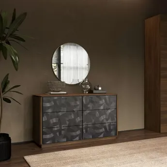 Комод MOD Interiors Altea, шесть ящиков, Орех F, MDI.CHD.ALT.8