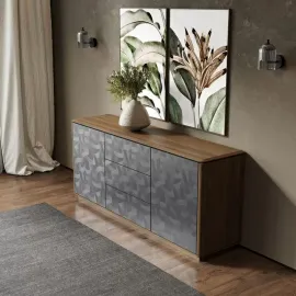 Буфет MOD Interiors Altea, 2 двери, 3 ящика, шпон ореха F, MDI.SB.ALT.11