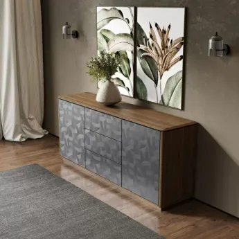 Буфет MOD Interiors Altea, 2 двери, 3 ящика, шпон ореха F, MDI.SB.ALT.11
