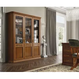 Библиотека 3 дв. Torriani Noce Camelgroup, двери дерево, полки дерево