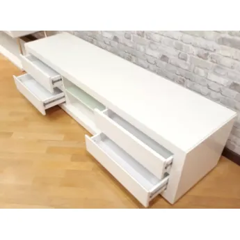 Тумба ТВ Q-Home GD-ARIZONA, 180x45 см, белый лак, 04TV