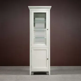 Витрина 1-дверная Classico Italiano Бруклин, Молочный, 7031L/L, левая