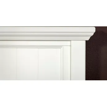 Кровать 90x200 Classico Italiano Бруклин, Молочный лак, 7090ПМ/L, с подъемным механизмом