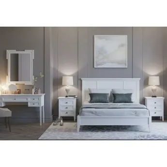 Кровать 160x200 Classico Italiano Бруклин, Белый, 7160/B