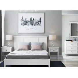 Кровать 120x200 Classico Italiano Бруклин, Молочный, с подъемным механизмом, 7120ПМ/L