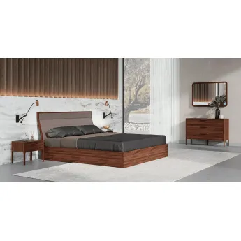 Кровать MOD Interiors Ronda, 160х200, с подъемным механизмом, Грецкий орех, MDI.BD.RD.78