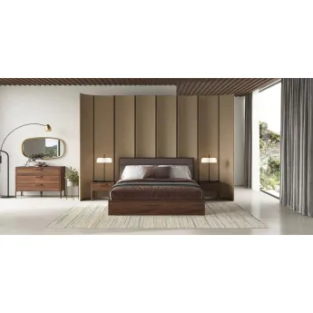 Кровать MOD Interiors Ronda, 160х200, с подъемным механизмом, Грецкий орех, MDI.BD.RD.78