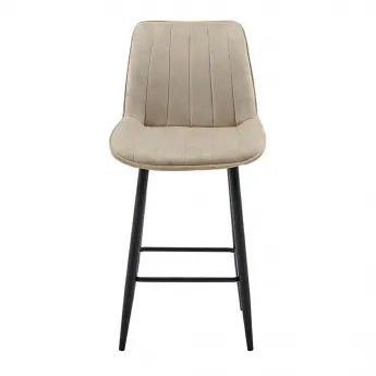 Полубарный стул Q-Home CG1953B, бежевый, ткань, CG1953B-BEIGE