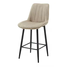 Полубарный стул Q-Home CG1953B, бежевый, ткань, CG1953B-BEIGE