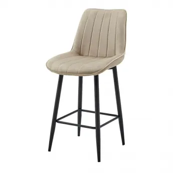 Полубарный стул Q-Home CG1953B, бежевый, ткань, CG1953B-BEIGE
