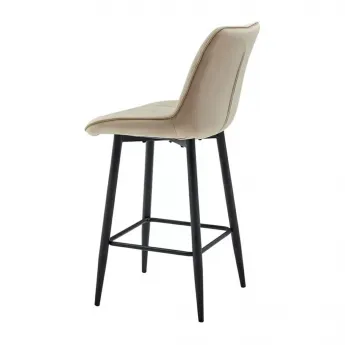 Полубарный стул Q-Home CG1953B, бежевый, ткань, CG1953B-BEIGE