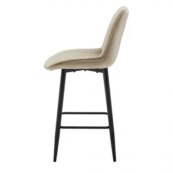 Полубарный стул Q-Home CG1953B, бежевый, ткань, CG1953B-BEIGE