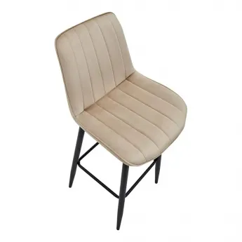 Полубарный стул Q-Home CG1953B, бежевый, ткань, CG1953B-BEIGE