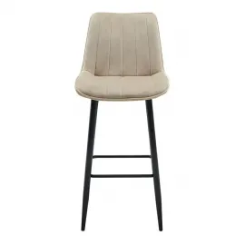 Барный стул Q-Home CG1953B, бежевый, ткань, CG1953B-BEIGE
