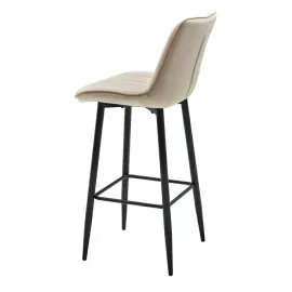 Барный стул Q-Home CG1953B, бежевый, ткань, CG1953B-BEIGE