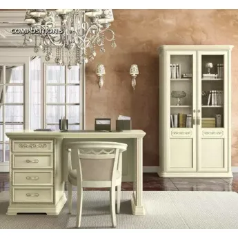 Письменный стол 140 Torriani Avorio Camelgroup, с ящиками