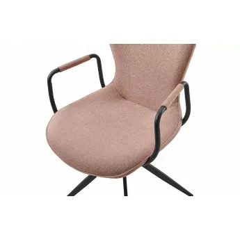 Стул Q-Home York, розовый, ткань, вращающийся, FSC2332-ARM