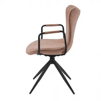 Стул Q-Home York, розовый, ткань, вращающийся, FSC2332-ARM