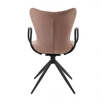 Стул Q-Home York, розовый, ткань, вращающийся, FSC2332-ARM