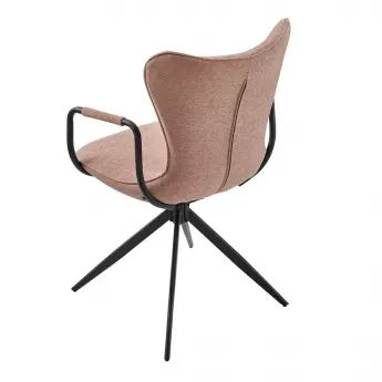 Стул Q-Home York, розовый, ткань, вращающийся, FSC2332-ARM