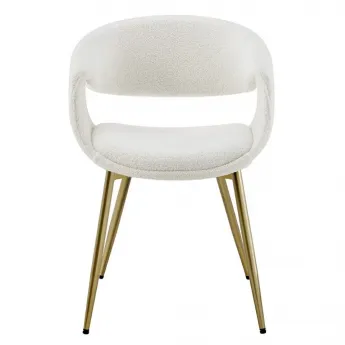 Стул Q-Home JY1829Q-T, ткань молочный букле