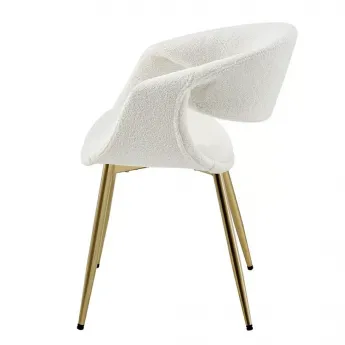 Стул Q-Home JY1829Q-T, ткань молочный букле