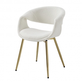 Стул Q-Home Dolce, ткань молочный Букле, Золото, JY1829Q-T