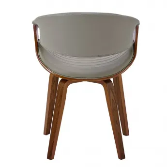Стул Q-Home JY1829-7S, экокожа, орех
