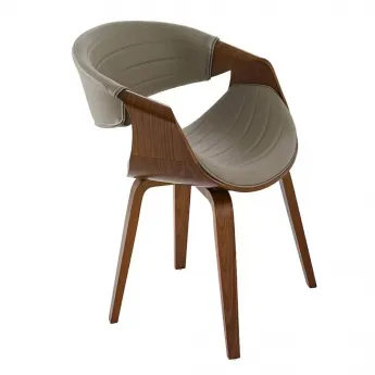 Стул Q-Home JY1829-7S, экокожа, орех