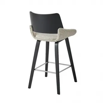 Полубарный стул Q-Home Боттсфорд, бежевый, ткань, SC-TW-JY3174X-BGE/BLK