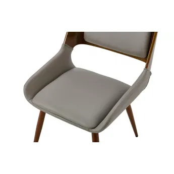Стул Q-Home JY1869, экокожа, орех