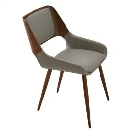 Стул Q-Home JY1869, экокожа, орех
