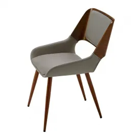 Стул Q-Home JY1869, экокожа, орех