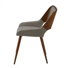 Стул Q-Home JY1869, экокожа, орех