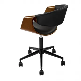 Стул Q-Home JY1829-3, экокожа, орех, вращающийся