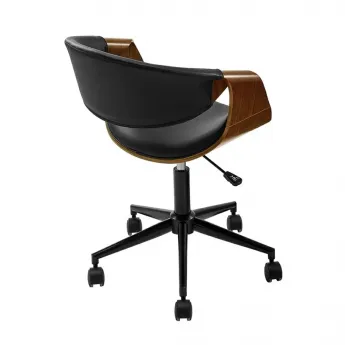 Стул Q-Home JY1829-3, экокожа, орех, вращающийся