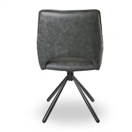Стул Q-Home Bari, серый, экокожа PK970-11, вращающийся, FSC2308