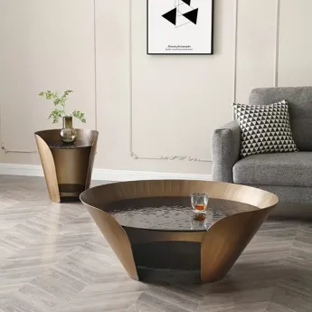 Журнальный стол Q-Home CT6123, D100 см, закаленное стекло, CT6123-D100
